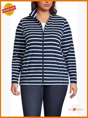 Fleece Full Zip Jacket Lightweight Travel Coat